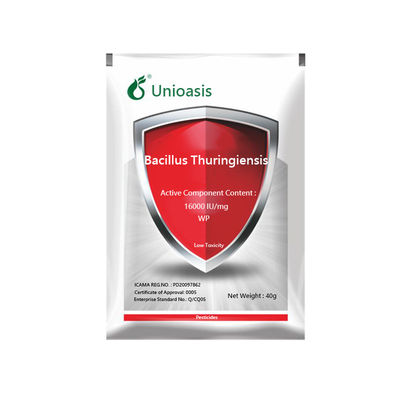 Biological Insecticide BT 16000IU/mg Bacillus thuringiensis wettable powder use on tea tree rice wheat